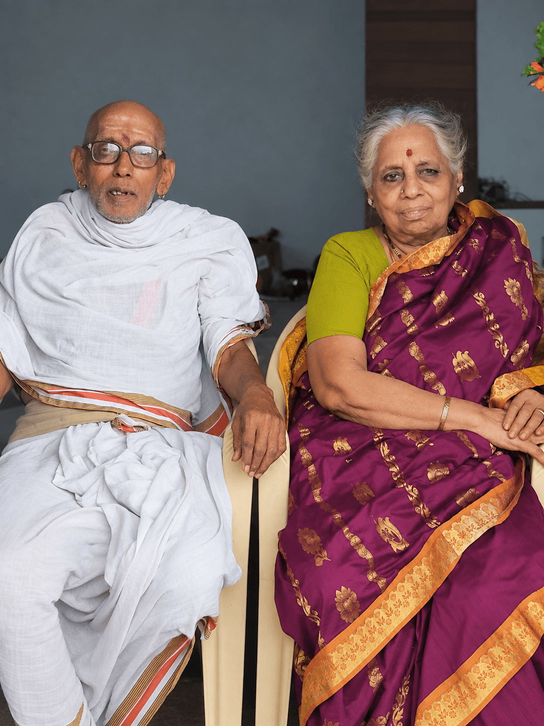 Brahmasri Kuppa Subrahmanya Sastry garu and Smt. Meenakshi garu